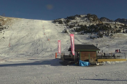 Patchy snow cover in the Granvalira ski area in Andorra – Weather to ski – Snow report, 24 December 2023