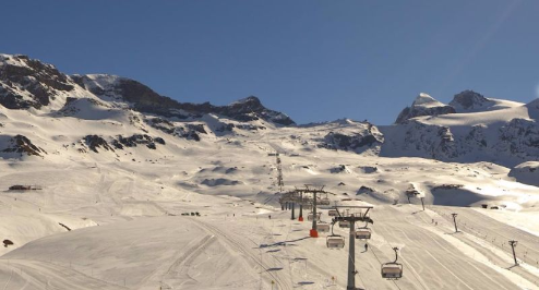 Cervinia, Italy - Weather to ski - Today in the Alps, 20 April 2016