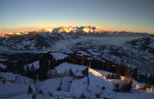 Kitzbühel, Austria – Weather to ski – Today in the Alps, 24 January 2017