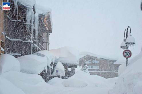 Tignes, France – Weather to ski – Today in the Alps, 9 January 2018
