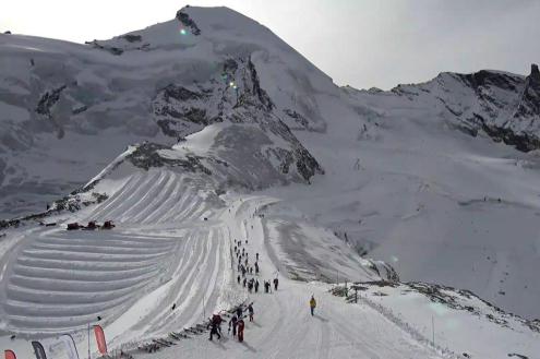 The glacier above Saas-Fee, Switzerland, on 2 November 2022 – Weather to ski – Today in the Alps, 2 November 2022