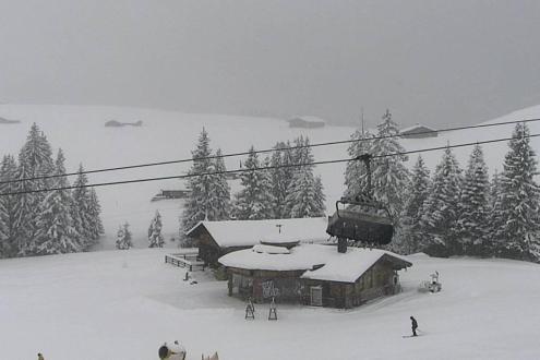 Snow falling in Lofer, Austria – Weather to ski – Today in the Alps, 21 January 2023