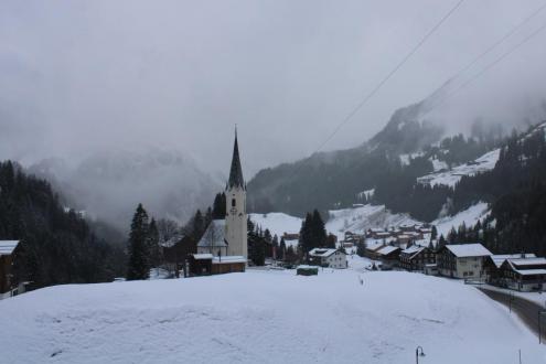 Snow falling today in Schröcken, Austria – Weather to ski – Today in the Alps, 24 November 2023