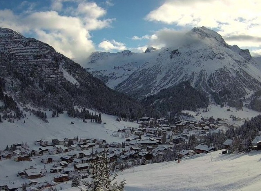Ski slopes in Lech, Austria, showing snow conditions on 20 November 2025. Click to view the latest snow report.