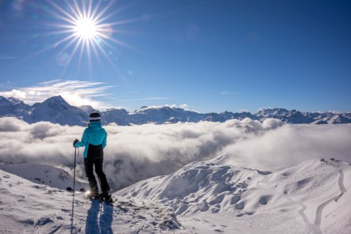 Panoramic view over La Plagne, France - Weather to ski - Our blog: Top 5 early season ski resorts in France